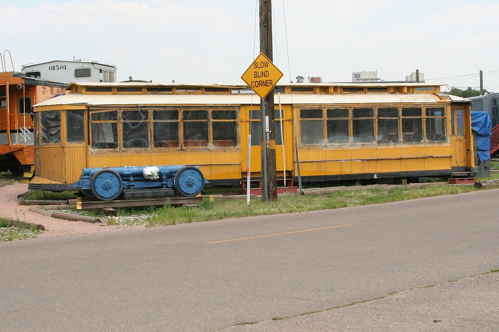 Another bus on rail wheels 